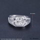 Ji Bao Lou Pt950 platinum ring men's platinum ring ring couple live mouth fate for three lives 13.92g 1#