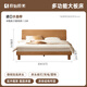 Lit en bois massif d'origine chambre principale lit grand lit en rondins de lit double lit en pente contre le grand lit 1,8 mètres x 2 mètres Lit Lit P5012