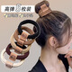 Jisenjia simple coffee color bear hair band for women, high elasticity and durable hair rope, cute rubber band headwear, children's headband leather case, bear logo (10 mixed colors)