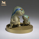 Meister der Bronze Jurassic World 3 niedliche Version Velociraptor Blue und Beta Dinosaurier Kupferschmuck Geschenke