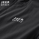 JEEP SPIRIT Jeep Jacket Men's Spring and Autumn Jacket Men's Reversible Stand Collar Casual Sports Men's Top Black XL