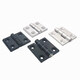 XMSJ front sharp QIANRUI aluminum profile hinge aluminum alloy 20/30/4040/45/50 zinc metal hinge light sound matching silver white light sound hinge hole distance 3937