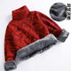 Disney handsome sweater for winter boys turtleneck thickened sweater for medium and large children plus velvet/baby warm coat 9195 shallow lotus root powder without velvet 120 Recommended 35-44 Jin [Jin equals 0.5 kg]