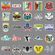 50 kreative Aufkleber für Lacrosse-Tennisspieler DIY Material Thermos Cup Scooter Helm Travel Box Kopfhörer Kleiderschrank Flache Aufkleber handgefertigtem selbstverletzender wasserdichte Dekoration Lacrosse-826 5.5-8,5 cm