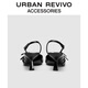 Urban Revivo Sommer Frauen modische Kätzchen Absatz spitzer Zeh leere Schuhe UAWS40052 Black 37