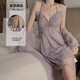 2024 Nuevo lencería sexy de gran tamaño Plus Pecho Presino Pure Butterfly Starch Strap Store de encaje Robe Home Set P3886 Verde (Bata externa + cinturón) M