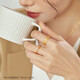 Chow Sang Sang gold ring, solid gold versatile ring, male and female couples can make matching rings 92293R, priced at 15 rings