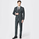 Shanshan Wool Tencel Suit Men's Business Casual Professional Formal Stiff Groomsmen Grooms Dress Suit Green L 175/92A(48)175/84A(86)
