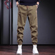 Cotton American trendy workwear pants for men in spring, autumn and winter new fashion brand loose velvet sports casual pants for men black K307 non-velvet high quality L 100-120Jin Jin equals 0.5 kg