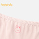 Balabala girls underwear cotton boxer autumn new children's boxer shorts skin-friendly and cute without clipping PP three-pack yellow-green tone 00334- 3 pairs 90cm