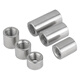 Jinggong (JINGGONG) extended nut 304 stainless steel cylindrical thickening and height welding internal thread round nut column m4m5m6m8m10 M5*20* outer diameter 8 (5 pieces)