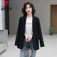 Pierre Cardin Small Blazer Women's 2025 Spring and Autumn New Style Small Korean Style Versatile Professional Casual Internet Celebrity Street Suit Black M Size Recommended 92-104 Jin Jin is equal to 0.5 kg