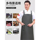 Wei Caidi beef tendon apron waterproof and oil-proof soft leather catering special canteen kitchen aquatic fish and pig killing work clothes men's extended SC plastic shoulder apron gray