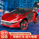 
WORK BABY Children's Mercedes-Benz electric car four-wheeled car 1-7 years old with remote control baby boys and girls toys for seating gifts, painted silver + four-wheel drive leather seat + wheel light remote control + lithium battery Electric drive