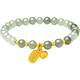 Saturday blessing, wealth, wealth, beauty, jade gold, Hetian jade bracelet for women Y1910850 17cm birthday gift