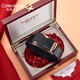 Kenlin Caven Coilenklaon Luxury Men's's Belt's Men's NOUVEAU 2025 Haut-de-Gen de gamme Générat en cuir CELORT BELLET CADEAU pour mon mari et mon petit ami 834J-PW Gold [Counter Original Gift Box] 120cm