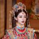 
Xiuhe headdress bride brow pendant queen Chinese style Xiuhe clothes 2024 new Ming Hanfu wedding phoenix crown shaking Xiuhe headdress collection