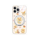 Beautiful Ten Cent (MSMF) Internet celebrity butter bear apple magnetic suction mobile phone case cartoon with rotating bracket integrated fulcrum shell can be MagSafe wireless charging Thai bear suitable for women's protective cover [Antique white] Butter bear-ZBL1289G hole position Huawei Mate60Pro/Mate60Pr