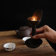 
Retro nostalgic cast iron candlestick lamp holder Chinese Zen ornament iron art home decoration vintage ghee candlestick stand vintage candlestick 69951