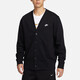 Nike (NIKE) men's knitted cardigan spring new trendy and casual stacked embroidered jacket FN3899-010 S
