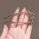 Zuoou rhinestone hairpin U-shaped clover ball head hair artifact hairpin hairpin women's large hairpin U-shaped hairpin gold exquisite clover style