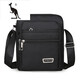 
Cool Kangaroo Light Luxury Brand Men's Bag 2025 New Casual Shoulder Bag Oxford Cloth Small Backpack Men's Crossbody Canvas Bag Handheld [Six-Lasting Upgrade]+[YZ3519 Black]