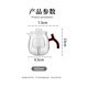 Heiuou Tee-Tasse Spezialzweckbecher Glas Hochtemperaturfestigkeit Teeleckage integrierter High-End-Tee-Teiler 500 ml KC690