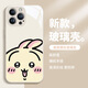 
Stones iPhone case chiikawa Usachi Xiaoba cute cartoon jiikawa liquid glass suitable for women's anti-fall full-inclusive protective cover [glass antique white] chiikawa-ABL13691 iPhone15