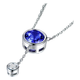 Coasze Coasze Geschenk Geschenk Tansanit Halskette 18k Gold Diamant Inlay Bunte Edelsteine Tansanit Halskette