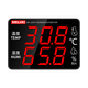 Medidor de temperatura y humedad de grado industrial de Delixi Electrice de grado interior de pantalla grande Temperatura de alarma de la pared de alta precisión de alta precisión del dispositivo de alarma sobre temperatura sobre la temperatura y la humedad de la alarma ultra-temperatura Vidrio templado [1049]