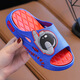 Boys' sandals, parent-child soft-soled summer cartoon non-slip home leisure indoor and outdoor children's slippers with a poop feeling, upgraded model, astronaut gray, size 28-29, inner length 18.5cm, suitable for about 4-5 years old