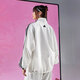 
Adidas (adidas) jacket women's summer sportswear loose stand collar woven casual jacket cardigan top JI9768 Hanyu white L