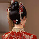 Dijing Braut XiUhe Kleidung Engagement XiUhe Kopfschmuck Hochzeit Chinesische Rote Phoenix Krone Newcomer Toast Kleidungskopf Blume Zertifikat Requisiten