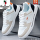 Western Region Camel 2025 Frühling Neue Schuhe Herren kleine weiße Schuhe Koreanische Schuhe im koreanischen Stil der koreanischen Stil vielseitiger Deodorant Casual Herren Sport atmabberer Board-Schuhe Songke-9905 Weiß und Schwarzes Flaggschiff-Camel Offizielle Produkte 38