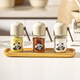 Modern housewife mototo panda quantitative salt shaker seasoning bottle kitchen seasoning box controlled salt bottle household seasoning jar 180ml