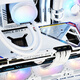 TCOMAS钛钽SJ-A080 360白色 一体式CPU水冷散热器 大冷头加厚冷排风扇ARGB光效 支持intel/AMD