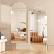 Xinyi Hongyun cream style explosion-proof full-body mirror landing Internet celebrity home fitting mirror three-dimensional mirror clothing store dressing mirror bedroom mirror fresh white hanging dual-purpose 50*160/HD explosion-proof super white