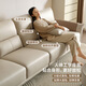 Quanyou Home Technology Fabric Sofa Living Room Small Apartment Modern Simple Inline Single-Line Sofa Household