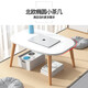 Small craftsman bed small table solid wood legs bedroom bay window computer table simple style dormitory writing desk log 60*40