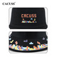 CACUSS hat women's spring and summer wide brim fisherman hat men's sun protection sun hat outdoor ultraviolet fashion sun basin hat black medium
