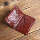 
apatia retro handmade genuine leather passport bag head layer cowhide passport clip-sensitive vegetable tanning leather ID bag travel card bag coffee color