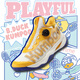 
KUMPOO [Little Yellow Duck Co-branded] Badminton Shoes ACF Double-core Midsole Breathable Sneakers Men and Women G826s White/Yellow/Blue 36