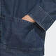 Adidas Clover Jacke Herren- und Frauenfrüchte 2025 Neues chinesisches Tang Anzug Lose Sport und Casual Jacket JZ9928 Denim Blue Buckle XL