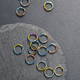Pure titanium alloy key ring school bag pendant high-end car key ring color not rusty male and female hanging ornament key ring colorful 10mm (5 pieces)