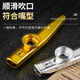 Shanbekazudi Kazoo Metal Guitar Ukulele Accompaniment Unpopular Small Musical Instruments Simple Teeth Protective Glacier Silver (Give a gift with lanyard)
