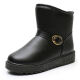 
Warm snow boots for women military fans supplies waterproof short boots plus velvet thickened mother cotton boots military training supplies anti-slip winter thick sole middle-aged and elderly cotton shoes black 806 41 standard code