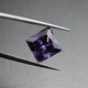 DL 1998 Chinese Valentine's Day gift zircon purple diamond loose stone princess square purple diamond cut ring 2X2mm