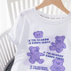 Pitt Pitt Girls Top White T Summer 2024 Neue Mädchen kurzärmelig lose Sommer Kinder Sommer T-Shirt 9922 Weiß 130 cm