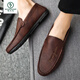 Woodpecker offizielles Pferd Bit Sleber Herren Sommer vielseitig koreanische Hundeschuhe Fashion Casual One-Play D838 Brown + Anti-Odor Innensohle 42-Top 10 Marken-Flaggschiffs authentische Größe außerhalb der Größe Sonderpreise