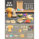Regalos de cumpleaños para niñas de 5 años para niños niños de 3 a 6 juguetes de cocina de cocina bebé de 8 a 12 años [Máquina de fideos + seta de albóndigas] con 12 piezas de barro de colores